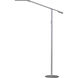 Equo 56.75 inch 6.00 watt Silver Floor Lamp Portable Light